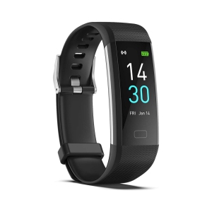 Nierbo Fitness Tracker with Heart Rate Monitor & Sleep Tracking – IP68 – Black