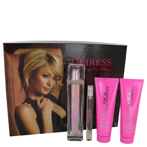 Paris Hilton Heiress by Paris Hilton Gift Set - 3.4 oz EDP SP + 0.34 oz EDP Pen SP + 3 oz BL + 3 oz Shower Gel (Women)
