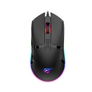 Havit MS1016 USB Wired RGB Light 2400DPI, 6 buttons Gaming Mouse_Black