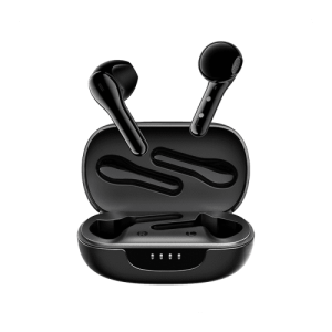 Tribit Flybuds C2 Wireless Bluetooth Noise Canceling Fast Charging Crystal-Clear Calls Black Earbuds