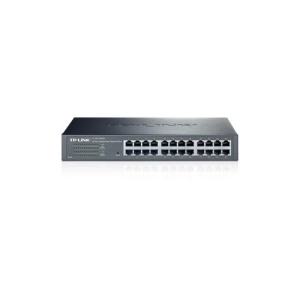TP-Link 24 Port RJ45 240VAC 60Hz 220V 10/100/1000Mbps Gigabit Black Switch (TL-SG1024DE)
