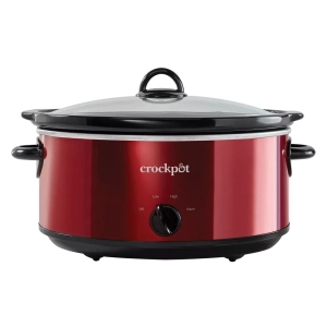 Crock-Pot 7 QT Large Capacity Design to shine Versatile Food Slow Cooker, Home Cooking Kitchen Appliance, Red (SCV700KRNP)