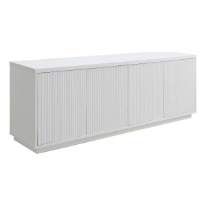 Henn&Hart 70" White/PVC TV Stand