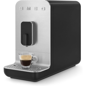 SMEG Fully Automatic Coffee Machine with Integrated Grinder, BCC01BLMUS, Matte Black, Large