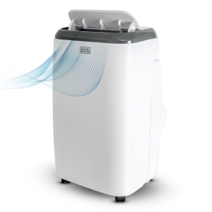 Black+Decker 3-in-1 Portable Air Conditioner - 14000 BTU (450 sq ft Coverage) - 58dB, Window Kit, Remote - White