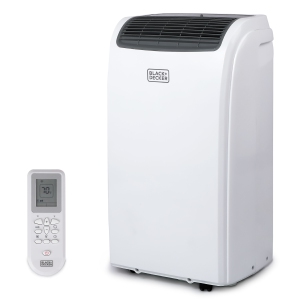Black+Decker 3-in-1 Portable Air Conditioner - 12000 BTU (550 sq ft Coverage) - Window Kit, Remote - White
