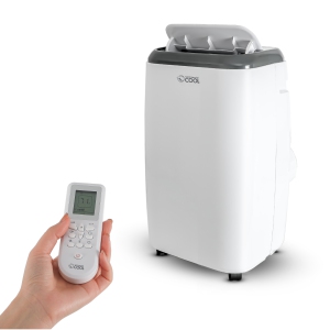 Commercial Cool 3-in-1 Portable Air Conditioner - 10000 BTU (150 sq ft Coverage) - 52dB, Window Kit, Remote - White