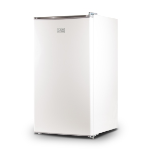 BLACK+DECKER Compact Refrigerator Energy Star Single Door Mini Fridge with Freezer, 4.3 Cubic Ft., White