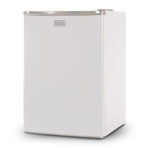 BLACK+DECKER Compact Refrigerator Energy Star Single Door Mini Fridge with Freezer, 2.5 Cubic Ft., White