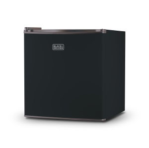 BLACK+DECKER Compact Refrigerator Energy Star Single Door Mini Fridge with Freezer, 1.7 Cubic Feet, Black