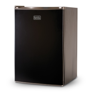 BLACK+DECKER Compact Refrigerator Energy Star Single Door Mini Fridge with Freezer, 2.5 Cubic Feet, Black