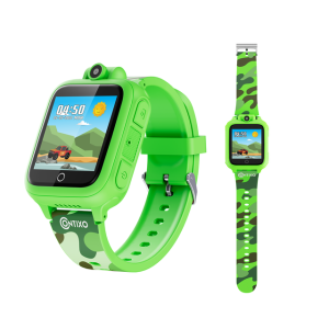 Contixo Kids Smartwatch with HD Touch Screen, Camera, MP3 Music Player & Educational Games, Interactive Learning Smartwatch for Boys & Girls- Green