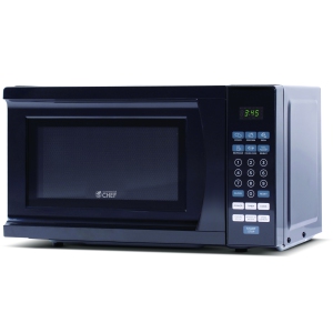 Commercial Chef Countertop Microwave, 0.7 Cubic Feet, Black