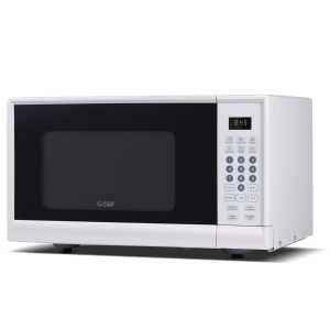 Commercial Chef 900 Watt Counter Top Microwave Oven, 0.9 Cubic Feet, White Cabinet