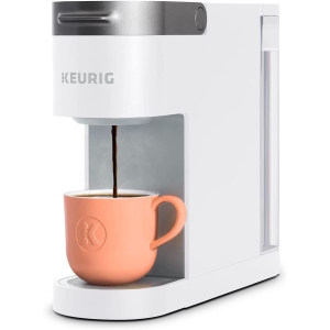 Keurig K-Slim Single Serve K-Cup Pod Coffee Maker, Featuring Simple Push Button Controls and MultiStream Technology, White