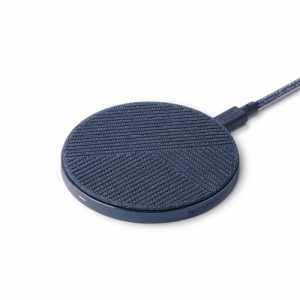 Native Union - Drop Qi Wireless Charger Fabric 10W V2 Indigo Wireless Charging