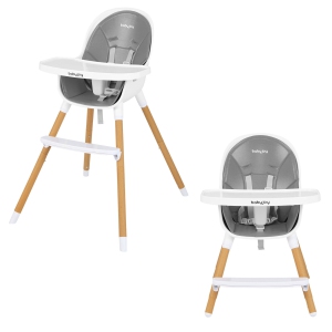 Gymax 4-in-1 Convertible Baby High Chair Infant Feeding Chair w/Adjustable Tray