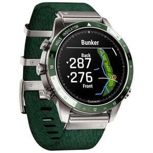 Garmin MARQ Golfer (Gen 2) AMOLED 46mm Bluetooth Premium Golf GPS Smartwatch - Pine Green