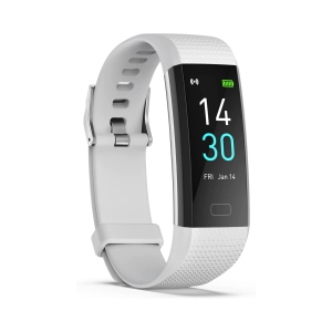 Nierbo Fitness Tracker with Heart Rate Monitor & Sleep Tracking – IP68 – Light Gray
