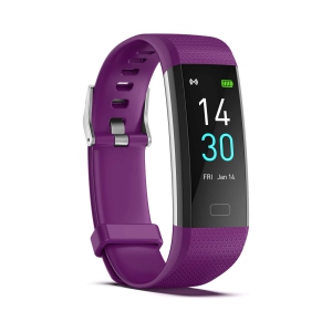 Nierbo Fitness Tracker with Heart Rate Monitor & Sleep Tracking – IP68 – Purple