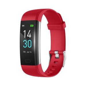 Nierbo Fitness Tracker with Heart Rate Monitor & Sleep Tracking – IP68 – Red