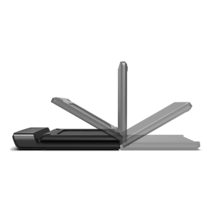 WalkingPad A1 PRO Smart Folding Under Desk Treadmill - 1.25HP Brushless DC Motor, Remote Control, Installation-Free with Walking Pad App, Bluetooth-Enabled (Black)