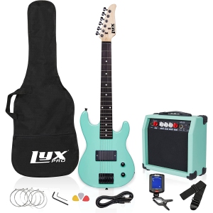 LyxPro Beginner 30” Electric Guitar & Electric Guitar Accessories for Kids, Green