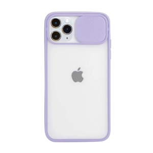 Apple iPhone 11 Pro Purple Case Shockproof TPU Smart Camera Protector Slide Back Cover