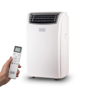 Black+Decker 3-in-1 Portable Air Conditioner - 12500 BTU (350 sq ft Coverage) - Heat, Window Kit, Remote - White