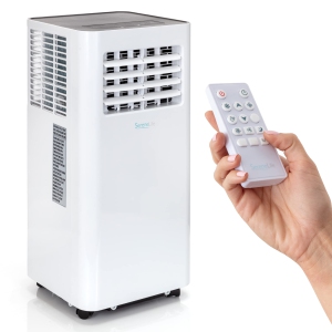 Serenelife 3-in-1 Portable Air Conditioner - 8000 BTU (300 sq ft Coverage) - 55dB, Window Kit