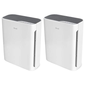 LEVOIT Air Purifier for Home with H13 True HEPA Filter, Cleaner for Allergies and Pets, Smokers, Mold, Pollen, Dust, Quiet Odor Eliminators for Bedroom, Vital 100, 2 Pack, White