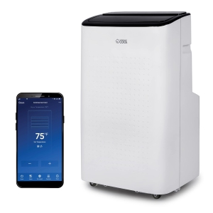 Commercial Cool CCP6JW, Dehumidifier & Fan, 9,000 BTU Bedroom AC Unit with 2 Remote Controls & Covers up to 400 Sq. Ft, Alexa & Wifi Enabled, Smart portable-air-conditioners, 9000,