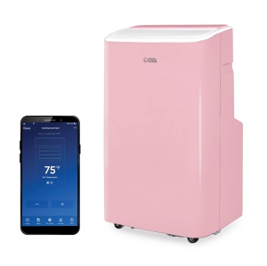 COMMERCIAL COOL Portable Air Conditioner, Dehumidifier & Fan, Portable AC 9,000 BTU Bedroom AC Unit with 2 Remote Controls & Covers up to 400 Sq. Ft., Alexa & Wifi Enabled, Smart A