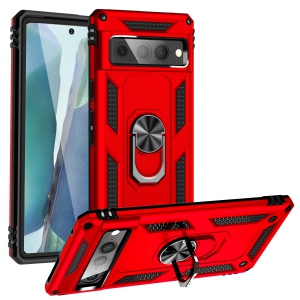 for Google Pixel 7 Pro case,Pixel 7 Pro Phone case,360 Degree Rotation Ring Kickstand Military-Grade Shockproof Cover Work with Magnetic car Mount for Google Pixel 7 Pro(Pixel 7 Pr