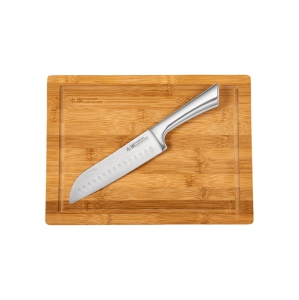 Damashiro® Santoku 17cm 6.5" & Board 25.5x35cm 10x13.5in
