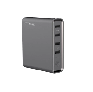 TINGZ - 20000mAh Powerbank and Charging Station - 4 USB Ports - For phones, laptops & macbooks