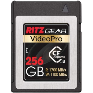 RITZ GEAR VideoPro CFExpress Type B 256gb SD Card (1700/1400 R/W) for Panasonic & Canon DSLR Cameras