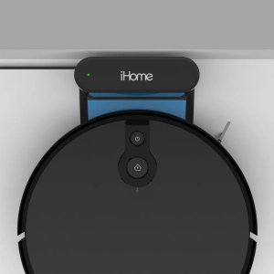 iHome Eclipse Wet/Dry Robot Vacuum & Mop for Multi-Surface with PowerMop Scrub, HomeMap Navigation - Black