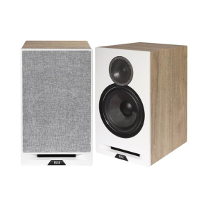 ELAC Debut Reference DBR62-W Bookshelf Speakers (White/Oak Pair)