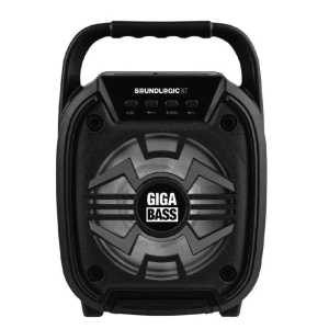 Soundlogic XT GIGABASS 10" Portable Bluetooth Speaker w/ LED Lights & Wired Mic