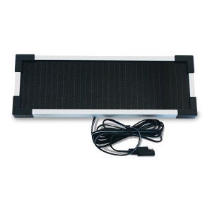Koolatron 12V Solar Trickle Charger 1.9W, for Vehicle Battery, 115 mAh Max Output, Weatherproof Car Battery Charger with Battery Clamp and J-Plug