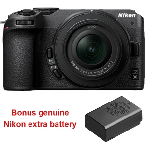 Nikon Z30 Camera with NIKKOR Z DX 16-50mm Lens + Nikon EN-EL25 Battery. Nikon Canada Authorized