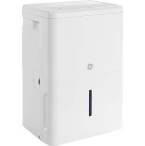 GE 35 pt Smart Portable Dehumidifier for Bedroom, Basement & Garage or Rooms up to 3000 Sq Ft, Ideal for High Humidity Areas, w/ Empty Bucket Alarm & Clean Filter Alert (ADHR35LB)