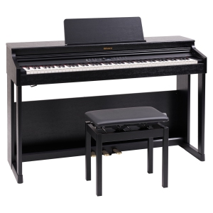 Roland RP701 Digital Piano with Stand and Bench - Charcoal Black