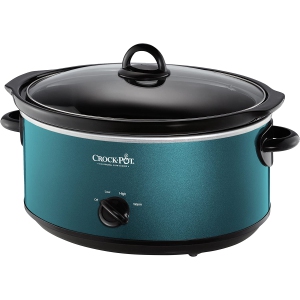 Crock-Pot 7 QT Large Capacity Design to shine Versatile Food Slow Cooker, Home Cooking Kitchen Appliance, Turquoise (SCV700-KT)