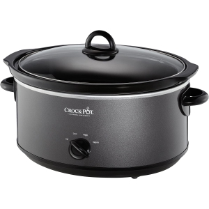 Crock-Pot 7 QT Large Capacity Design to shine Versatile Food Slow Cooker, Home Cooking Kitchen Appliance, Charcoal (SCV700-KC)
