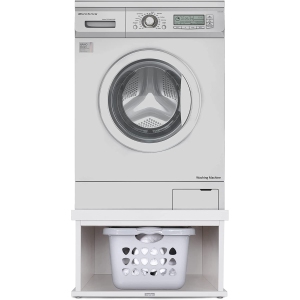 Ivation Wooden Laundry Pedestal for Washer & Dryer, Made to Fit All Machines