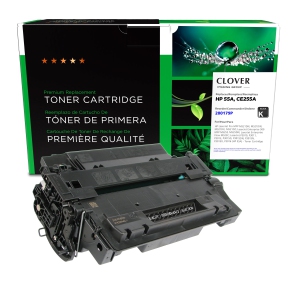 Clover Imaging Group Remanufactured Black Toner Cartridge for HP 55A - (200179P)-Refurbished Excellent