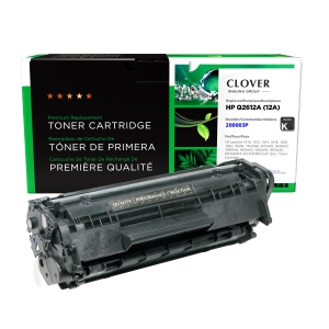 (Refurbished Excellent) - Clover Imaging Group Black Toner Cartridge for HP 12A - (200003P)