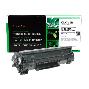 Clover Imaging Group Remanufactured Black Toner Cartridge for HP 36A - (200121P)-Refurbished Excellent